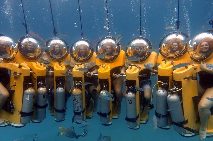 Aventura en scooter submarino, Maunalua Bay